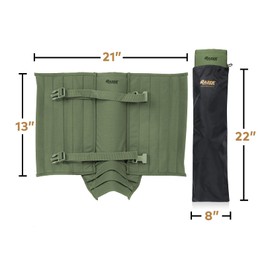 Razer Snake Gaiters for Hiking, Hunting - Snake Bite Protection Guards for Lower Legs with Storage Bag, Heavy Duty, Adjustable Lightweight Design fits Men, Women - Lab Tested in USA (Olive Drab)