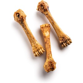 Jack&Pup 8-11” Shin Bones, Roasted Meaty Beef Bone for Dogs – Long Lasting Natural Dog Bones, Big Dog Bone for Large Dogs (1 Pack)