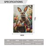 Easter Bunny Garden Flag 12x18 In Double Sided Yard Flags