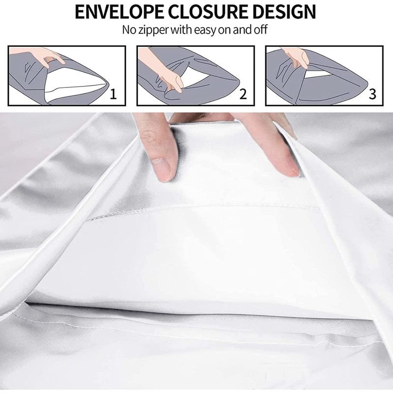 Satin Pillowcase, T Tersely 2 Pack 20"x 30" Silk Satin