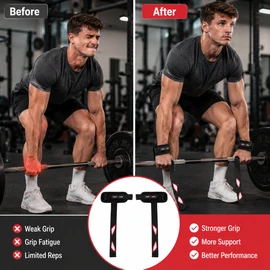 3-in-1 Weightlifting Straps for Grip Support – Padded Wrist, Ankle & Belt Aid for Gym Training