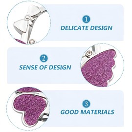 Bag Holder for Table, Handbag Holder for Table, Handbag Hanger, Foldable Non-Slip Bag Hook, Butterfly Shape, Foldable Bag Hook, for Desk, Restaurant (Pink)