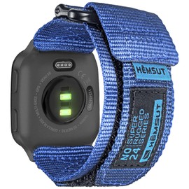 SMITHA Compatible for Garmin Watch Band Venu/Venu Sq/Venu Sq Music/Venu 2/Venu 3 Quick Release Pins, Super Rugged Nylon Sports Strap With Woven Loop Design, 20mm Replacement Strap