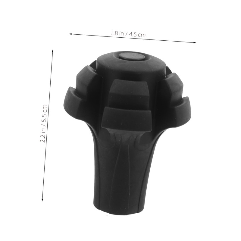 SUPVOX Cane Tip Protector Trekking Pole Tip Cover Non-Slip Base