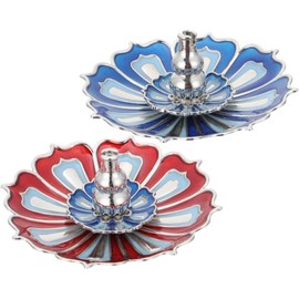 2 Pcs Cute Incense Holder, Vintage Ashtray With Lidincense, Holder With Incense Stick Tray,Multi-Functional Incense Burner And Stick Holder Combo