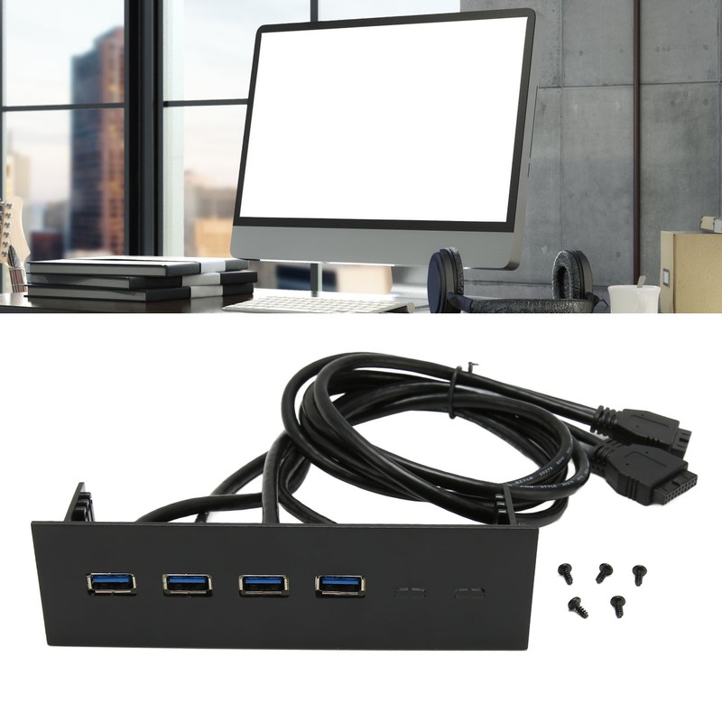 USB3.0 Hub Front Panel 5Gbps 4 Ports 19pin Optical Drive