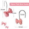 Shower Curtain Hooks Decorative Bow Tie Knot Shower Curtain Rings