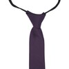 Ysintl Narrow Tie, Men's Thin One-Touch Tie, Solid Color, Polyester,