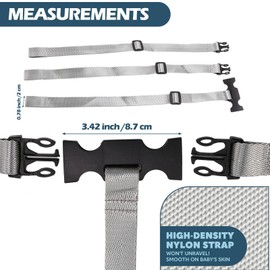 High Chair Straps, Adjustable Baby Seat Belt Harness Straps High Chair Belt, Anti Escape High Chair Replacement Seat Belt Harness Straps, High Chair Harness for High Chair Kids Stroller Pram Buggy