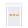 200 Pcs 1.5" x 1.5" Thick Small Clear Zip Seal