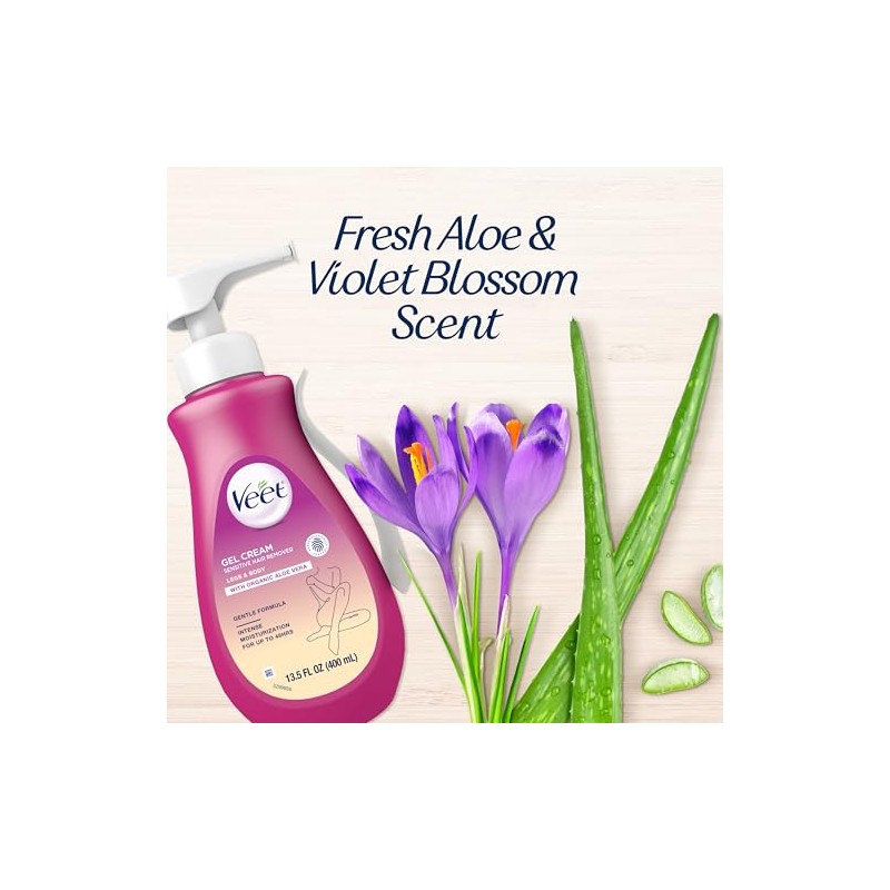 Depilatorio Crema Depilatoria Veet Gel Sensitive Onzas Fórmula Sensible Aloe