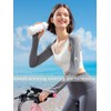Active Sun Protection Cooling Crop Shrug with Arm Sleeves for
