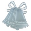 Beistle Silver Foil Wedding Bell Silhouette