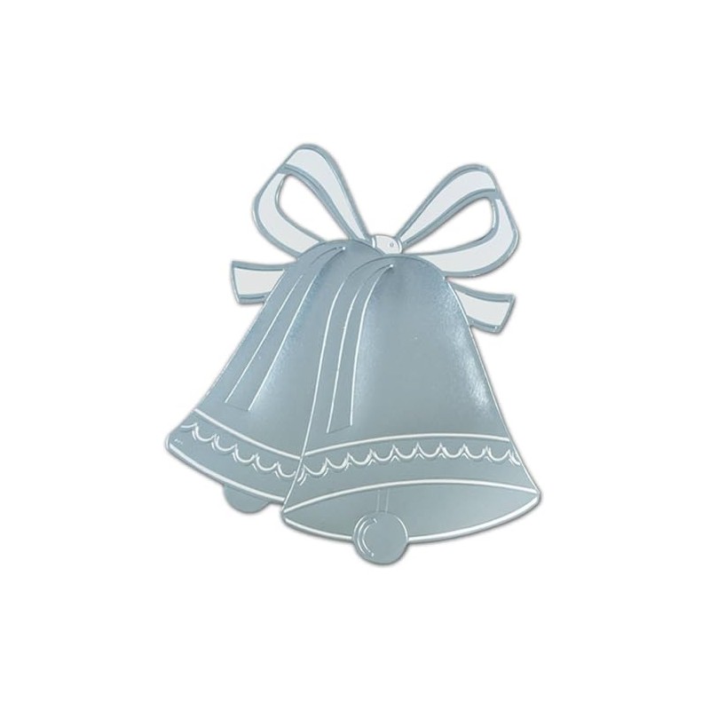 Beistle Silver Foil Wedding Bell Silhouette