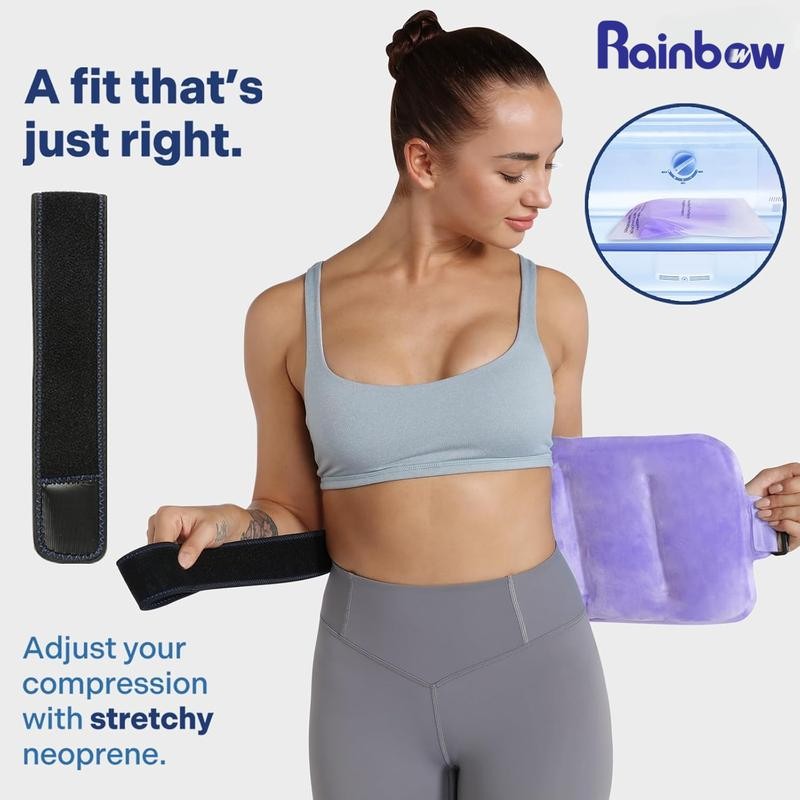Rainbow Gel Ice Pack Reusable for Lower Back, 16 ×