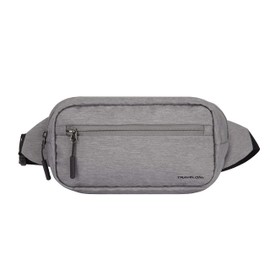 Travelon: World Travel Essentials - Mochila convertible para cintura, Brezo gris, Una talla, World Travel Essentials - Mochila convertible para cintura