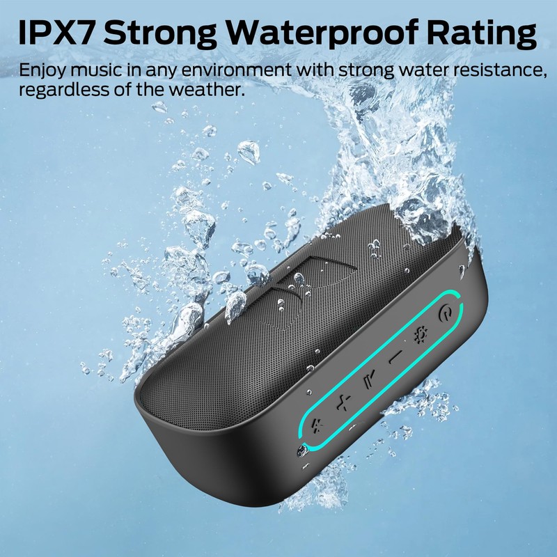 Monster S150 Speaker, Strong Bluetooth 5.4, IPX7 Waterproof Wireless Speaker,