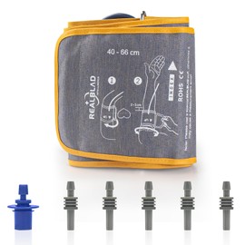 Extra Large Blood Pressure Cuff for Big Arms, XXL Bp Cuff(40-66cm) - 6 Different Blood Pressure Connectors are Compatible with Almost All Bp Monitors