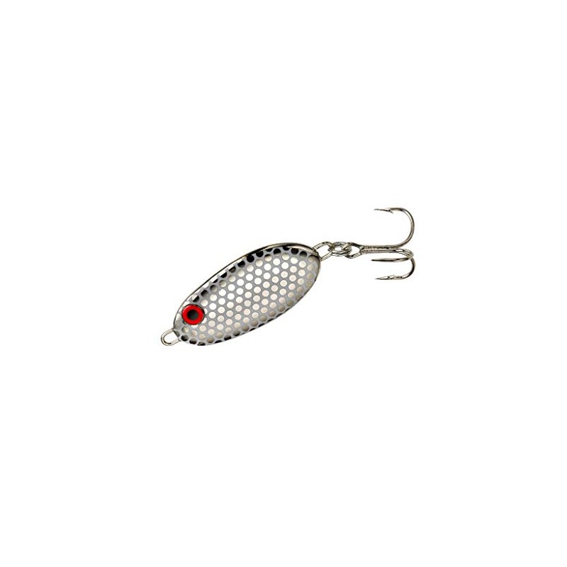 Bomber Lures B8880 Slab Spoon Lure (Silver Back, 7/8 oz)