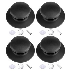 Pot Lid Knobs Kitchen Cookware Lid Replacement Plastic Accessories Knobs Non-slip Lid Parts Handle Pot Pot Lid Round Shape 4pcs