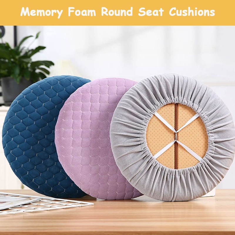 Bifaunvogel 14" Round Seat Cushion Memory Foam Round Stool Cushion