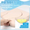 PU Commode Seat Cushion with Sponge Padded,C Shape Waterproof Soft