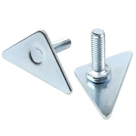 DOSHISHA Luminous Steel Rack, Steel Rack Leg Parts, Triangle Plate Adjuster Set of 2, IL-A2, Width 1.97 inches (5 cm), Wide for Increased Stability, Fits Perfectly in Corners, No Gaps, Fall Prevention