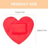 Heart-Shaped Bandages 25 Pcs Cute Adhesive First Aid Patch Stickers
