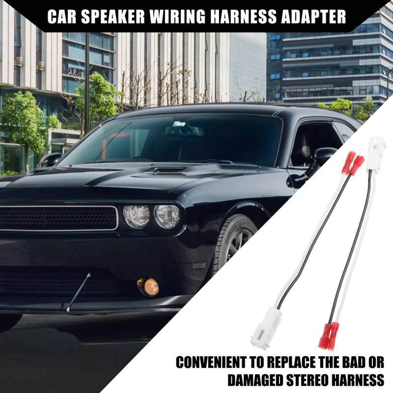 X AUTOHAUX Front/Dash Tweeters Speaker Wiring Harness Adapter Connector Plug