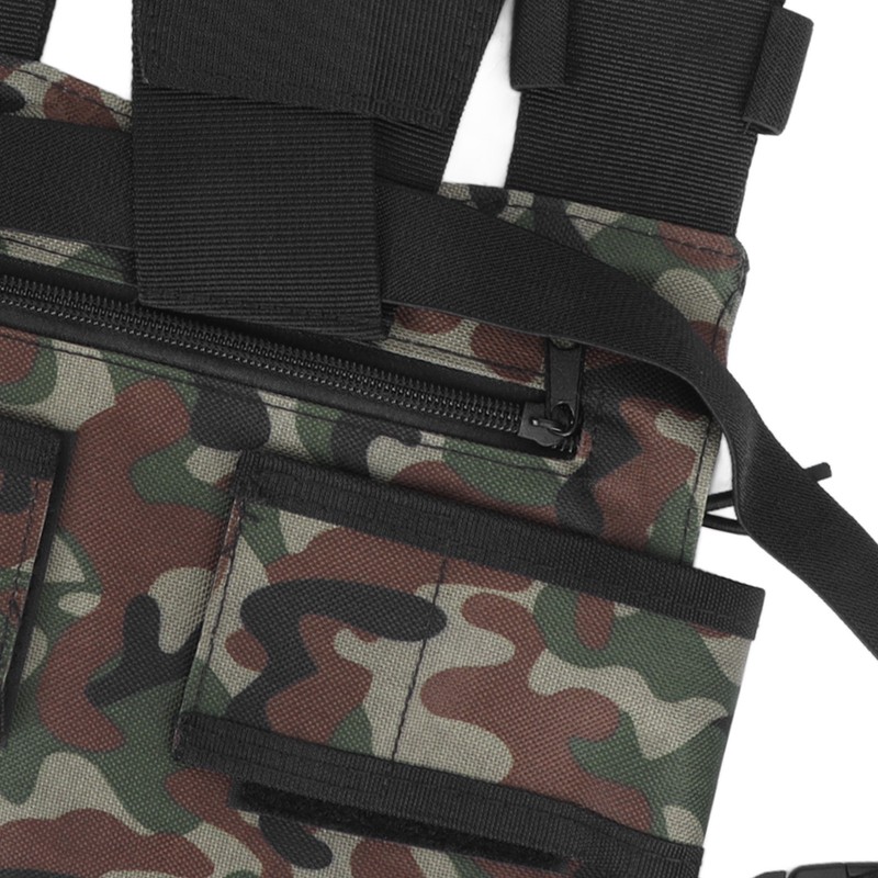 Radio Chest Harness 2 Pockets Oxford Cloth Adjustable Vest Rig