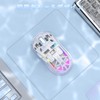 FREEWOLF Gaming Mouse, A2 Transparent RGB White, 2.4G/BT Connection, Wireless