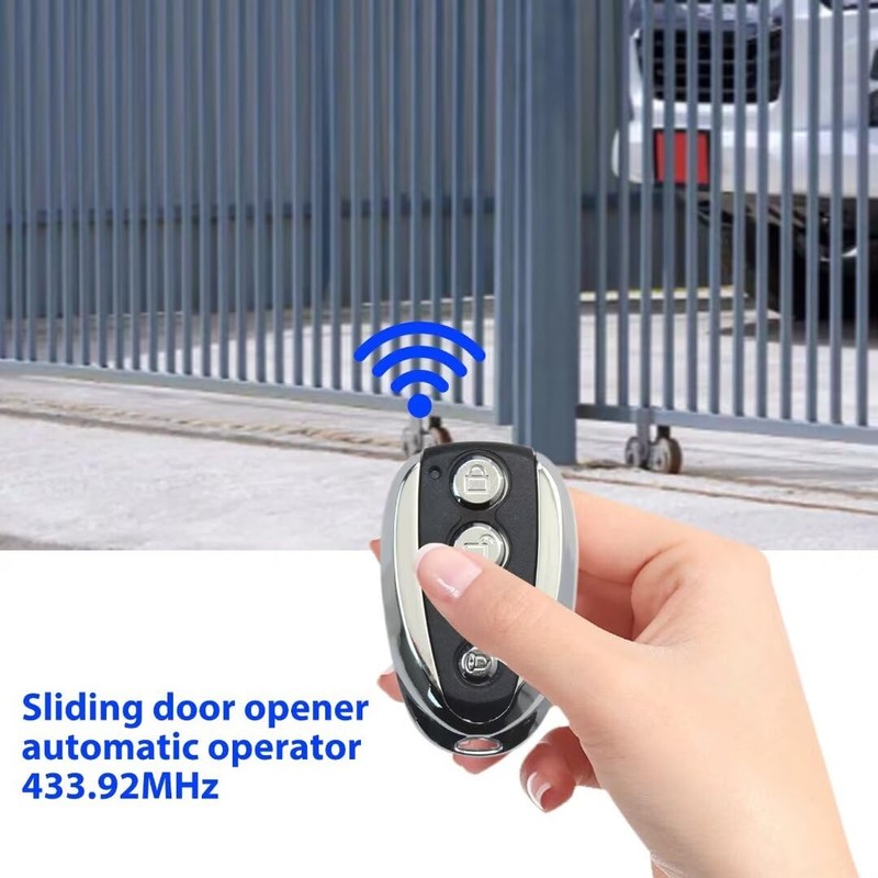 2025 Upgraded 433.92MHz Remote Control Backup Key Sliding Gate Opener
