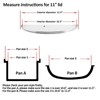 11 inch Tempered Glass Lid for Pots, Frying Pans and