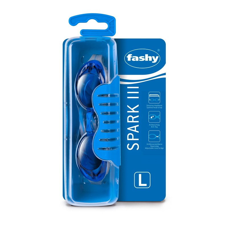 Fashy SPARK III Swimming Goggles Large with UV Protection and