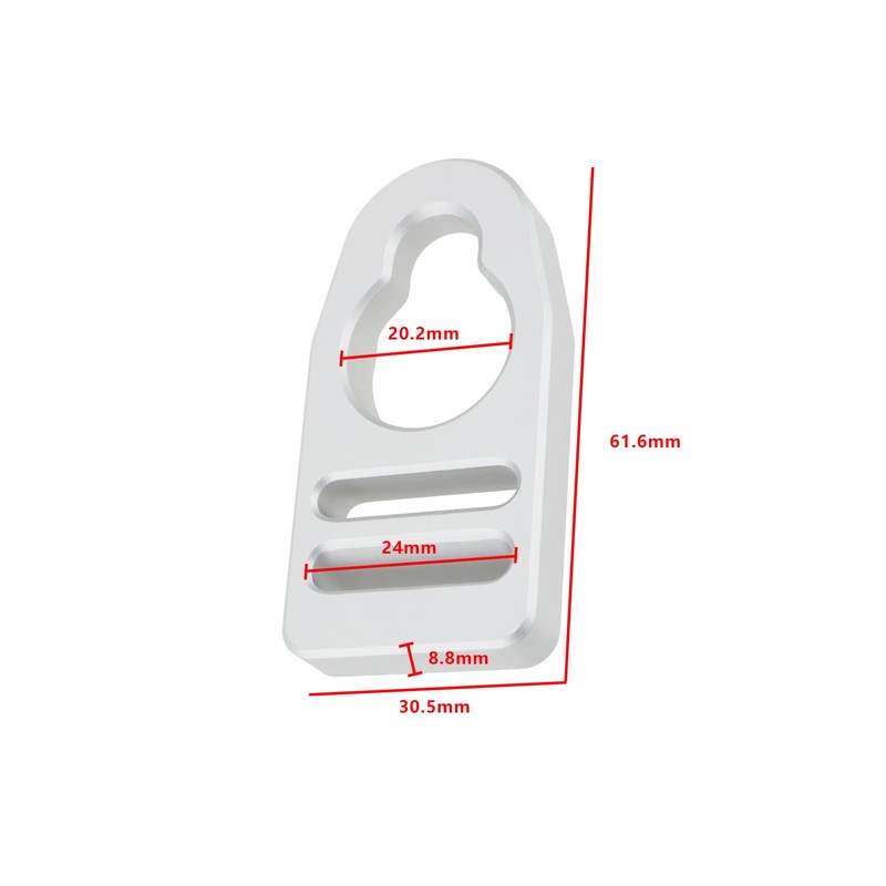 YINETTECH 2pcs Kayak Seats Clips Strap Aluminum Buckle Clip Compatible