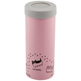 23176 Ceramic Indigo 3-Way Cat Brothers, 3-Way Stainless Steel Bottle, Pink, Size: Approx. φ3.0 inches (7.7 cm), H 7.8 inches (19.6 cm)