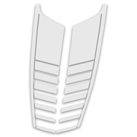 BENINI DESIGN STUDIO Hood Blackout Racing Stripes Vinyl Decal Sticker Kit- Compatible with Ford F150 Raptor 2021-2025 (White, Style 3)