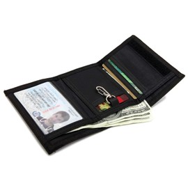 JONYEE Kids Wallet for Boys and Girls, Novelty Wallet for Boys Ages 5-7, Camo Teen Wallet for Kids Birthday Gifts (Black)