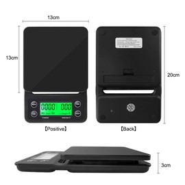 VIA CREMA Professional Coffee Scale with Timer, Digital Espresso Scale, Kitchen Precision Scale with Timer (Uno Scale)
