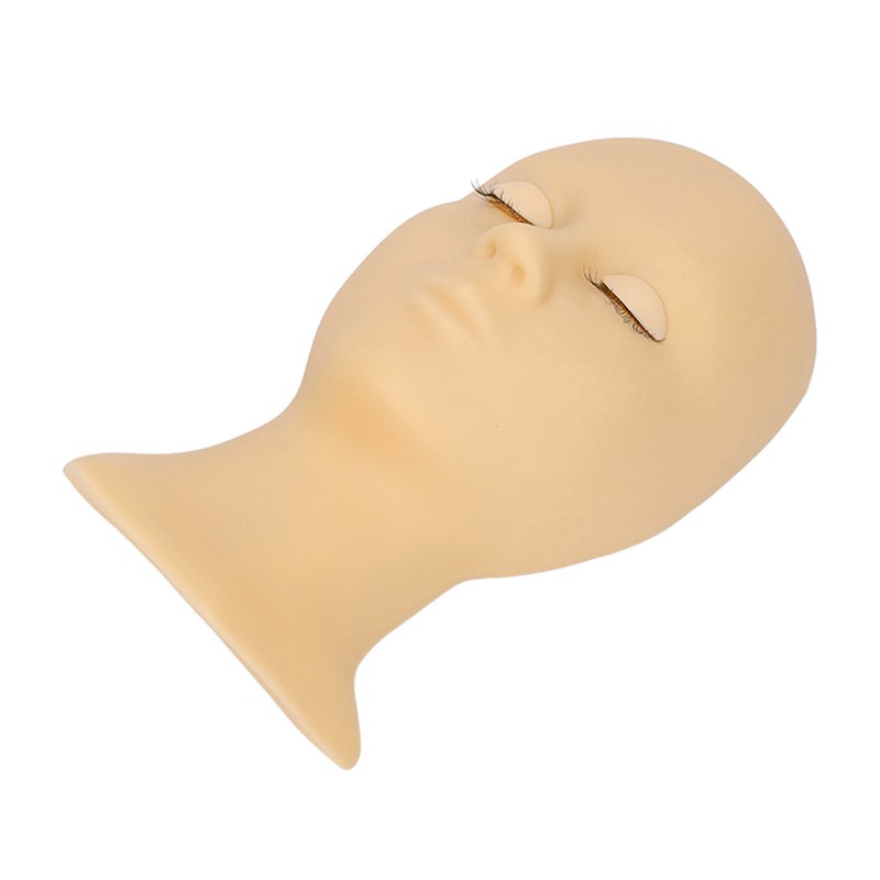 Eyelash Mannequin Head High Simulation Elastic Washable Soft Silicone Makeup