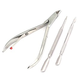 LAJA Imports Cuticle Pusher and Cutter Stainless Steel Nail Cuticle Remover and Cutter Cuticle Nippers Cuticle Trimmers Forcuticle Nippers Professional