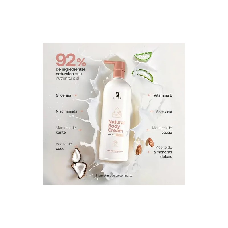 B Life crema corporal 1 L | karité y almendras