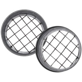 Galvanized Metal Flower Organizer Frog Lid with Square Grid by Mason Jar Lifestyle (3 Pack, Wide Mouth)