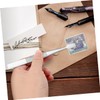 DOITOOL 10pcs Stainless Steel Stamp Tweezers Ergonomic Long Precision Tongs