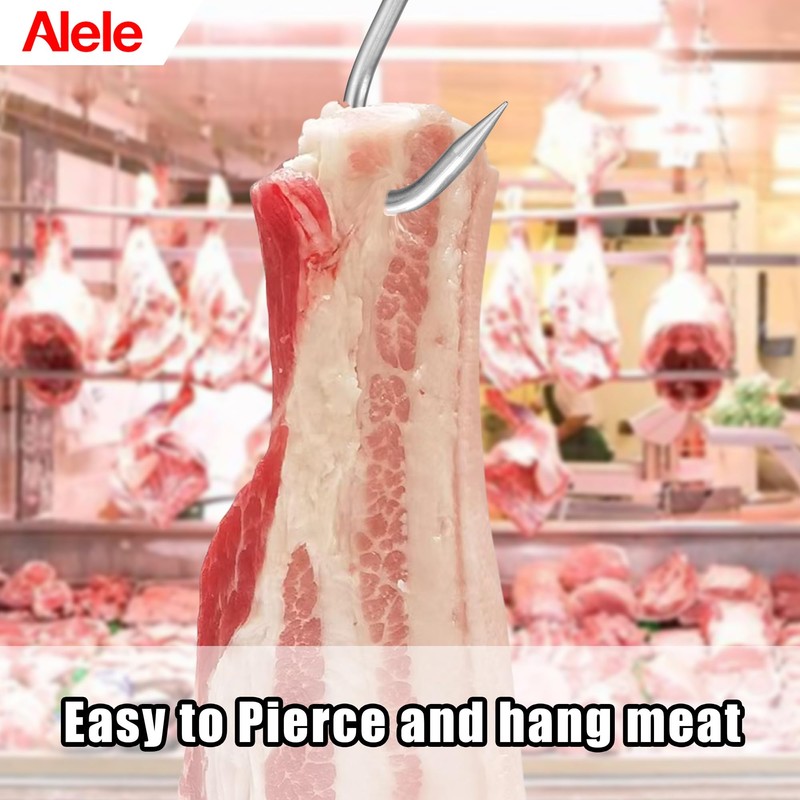Alele 4 Packs Swiveling Meat Hook, Heavy Duty Stainless Steel