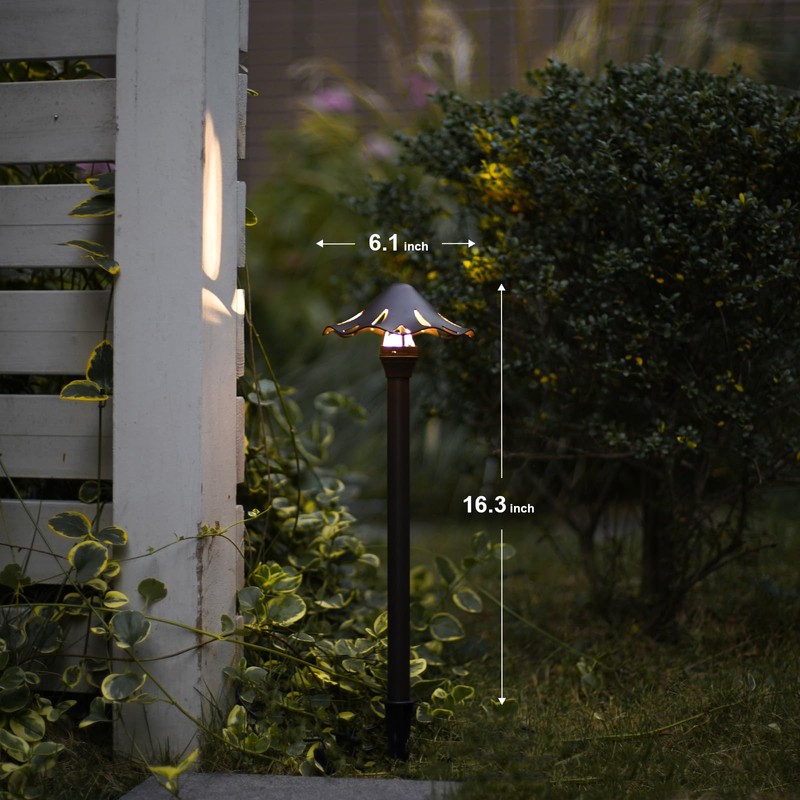 GOODSMANN Landscape Lighting Low Voltage Pathway Lights 2PK Landscape Path