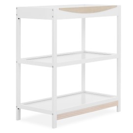 Dream On Me Emerson Baby Changing Table, White & Vintage White Oak