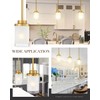 TENGXIN Modern Pendant Light for Kitchen Island, Brushed Gold Hanging