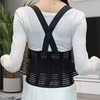 Protective Work Shoulder Belt with Clip for Lumbar Support and Posture Correction 40 Grey/XL 5ea