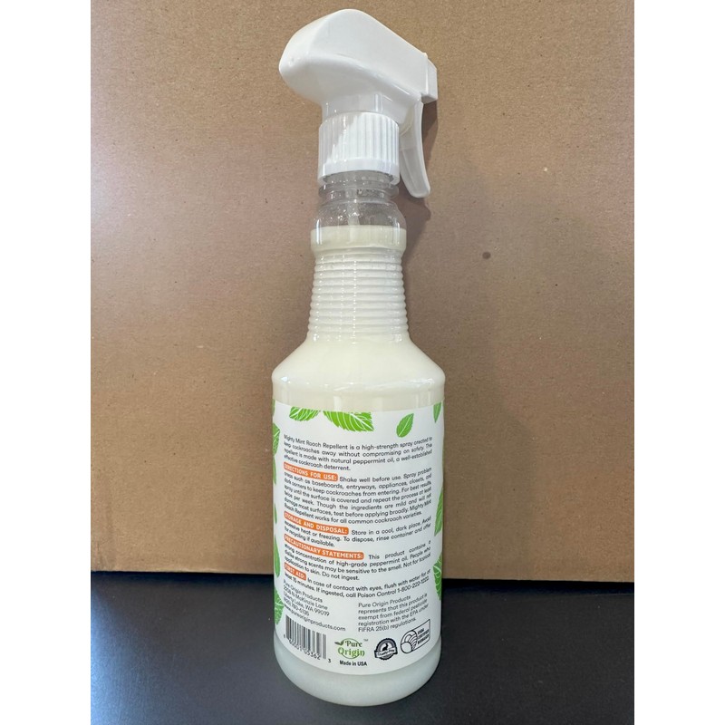 Mighty Mint Peppermint Oil Roach Repellent Spray – Natural Cockroach